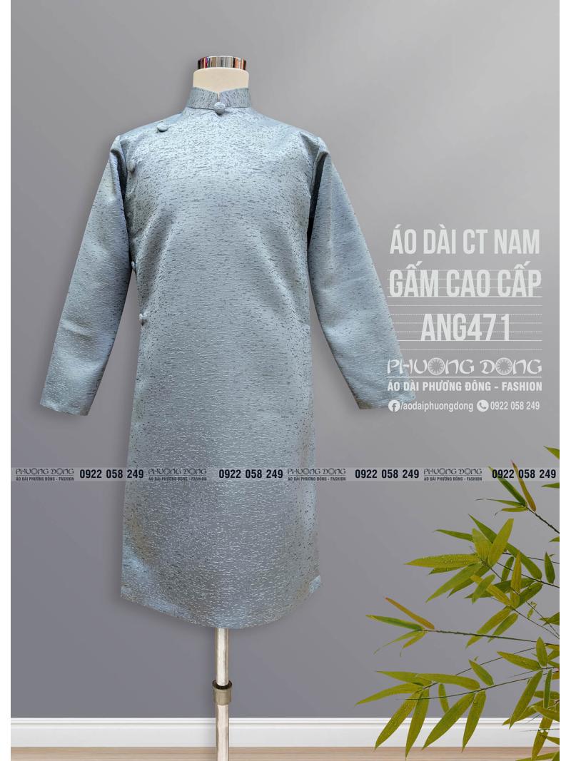 Áo Dài Cách Tân Nam Gấm ANG471 Áo Dài Cách Tân Nam Gấm ANG471